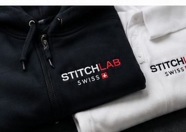 Exemples de textiles brodés StitchLab Swiss